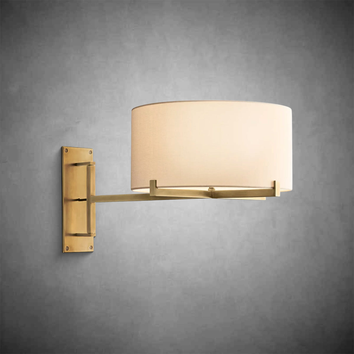 Joshua Drum Shade Swing-Arm Sconce