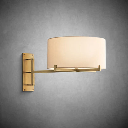 Joshua Drum Shade Swing-Arm Sconce
