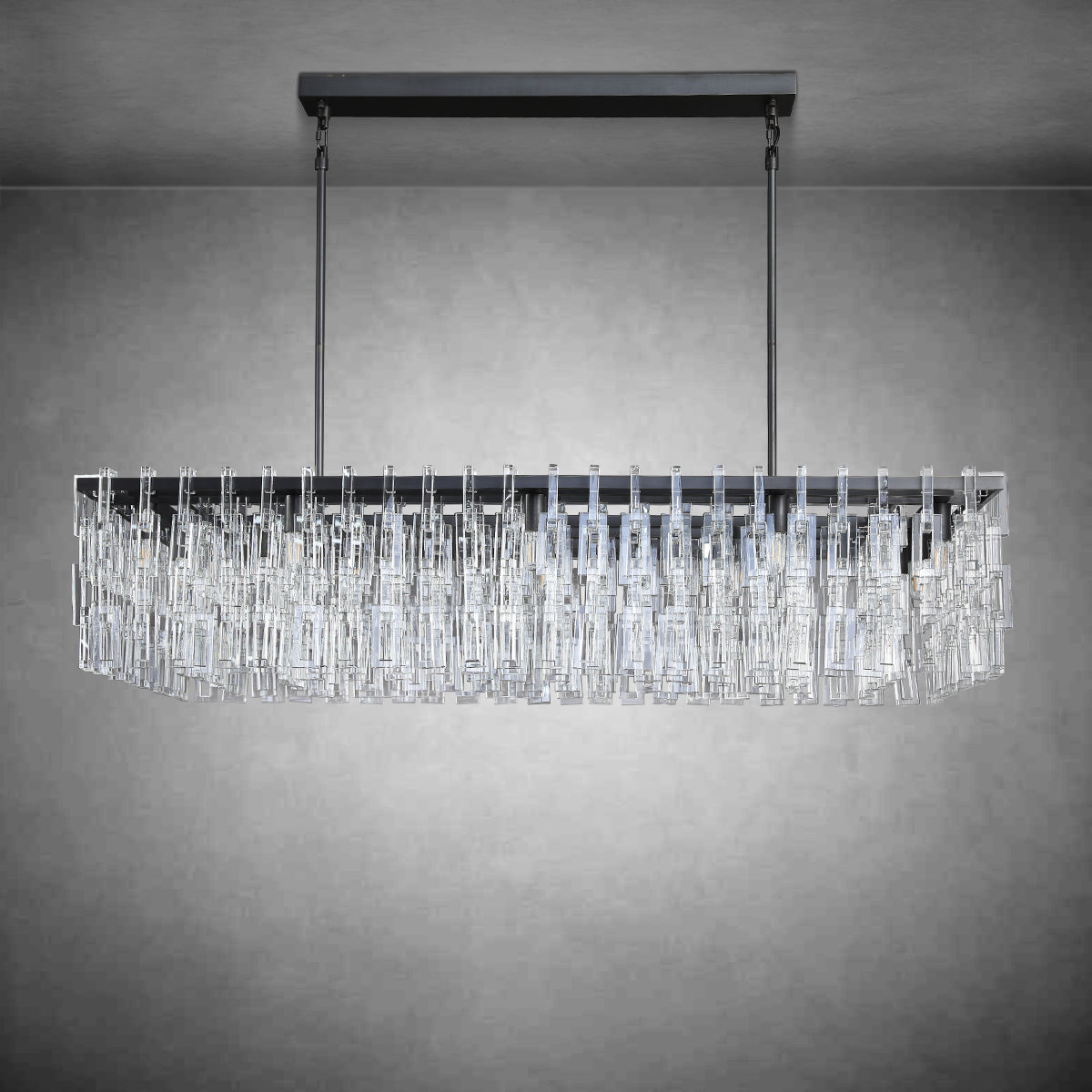 Seraphina  Tiered Rectangular Chandelier