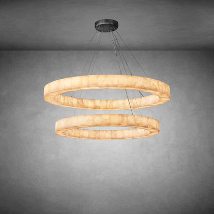 Gabriel Lueur Two-Tier Round Chandelier