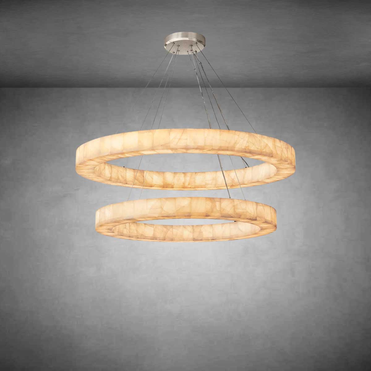 Gabriel Lueur Two-Tier Round Chandelier
