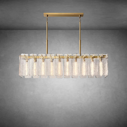 Calamette Glass Rectangular Chandelier
