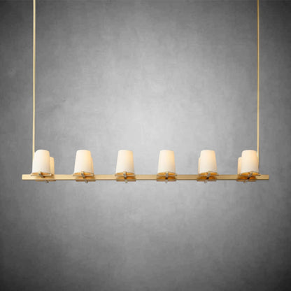 Joshua Fabric Shade Linear Chandelier