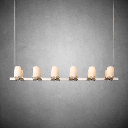 Joshua Fabric Shade Linear Chandelier