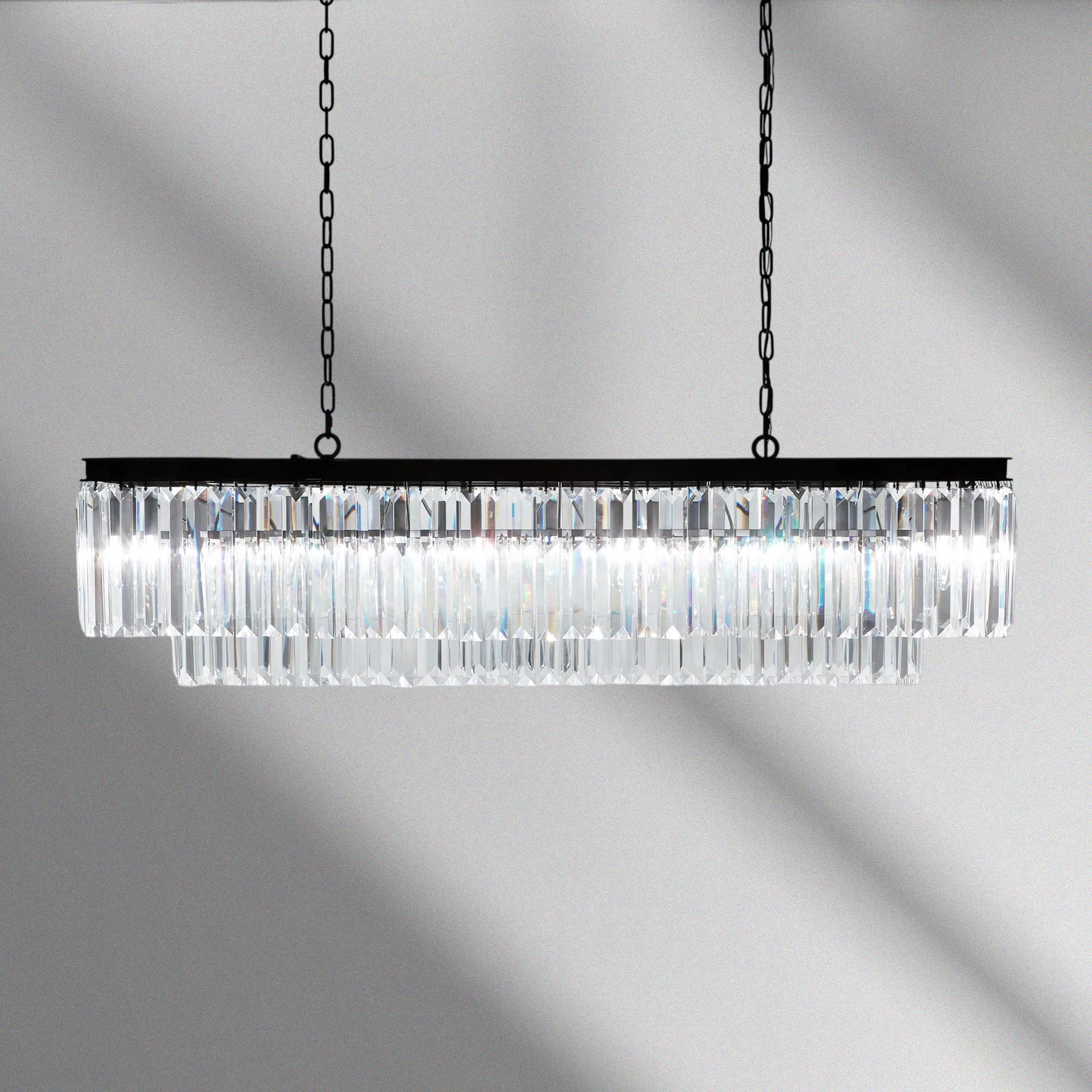 Leyland Tiered Rectangular Chandelier