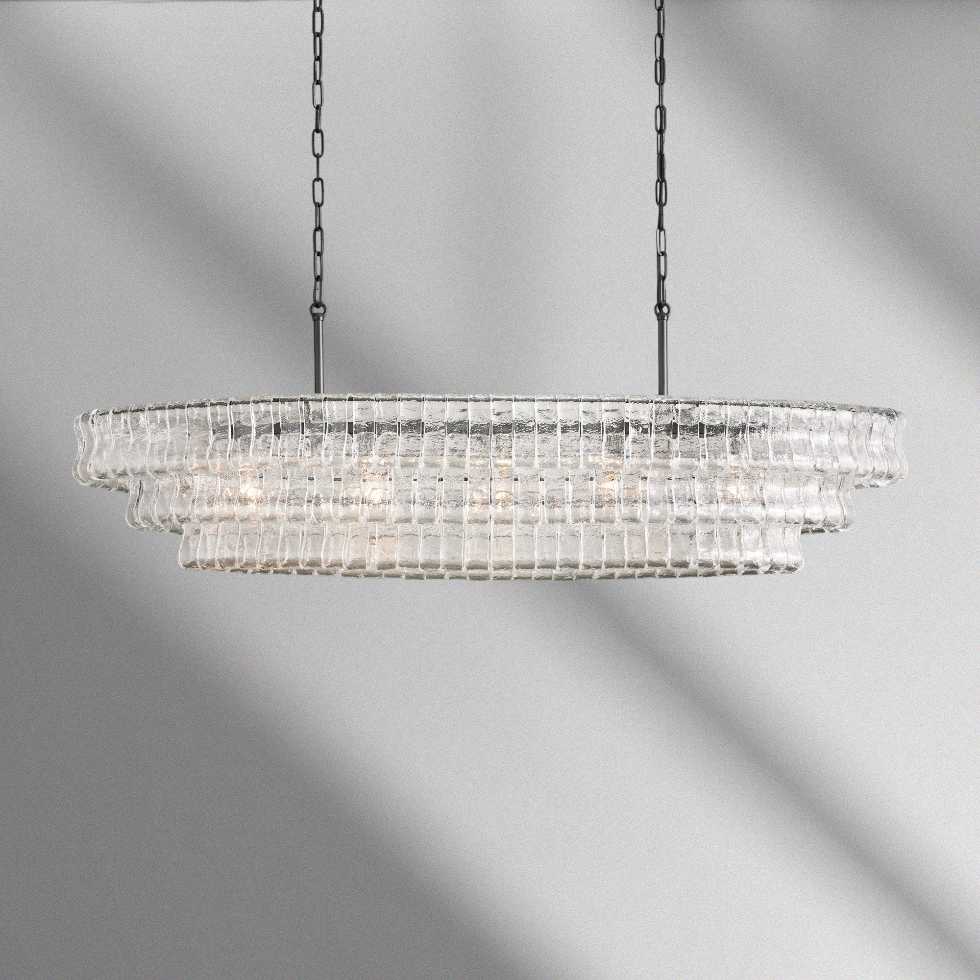 Ghiaccio Oval Chandelier