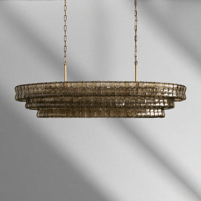Ghiaccio Oval Chandelier