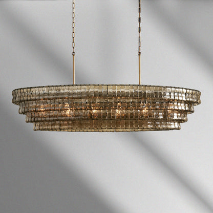 Ghiaccio Oval Chandelier