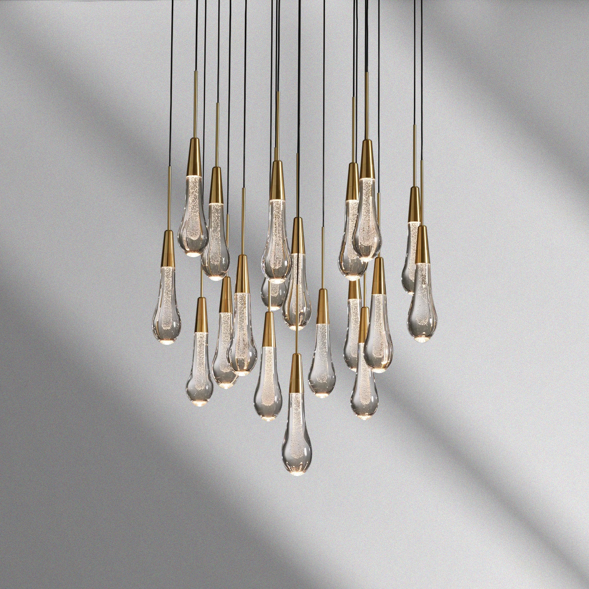 Soltaire Round Chandelier 17“ 24" 36“ 48“ 58“
