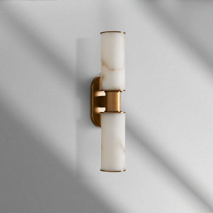 Harlin Alabaster 2-Light Wall Sconce