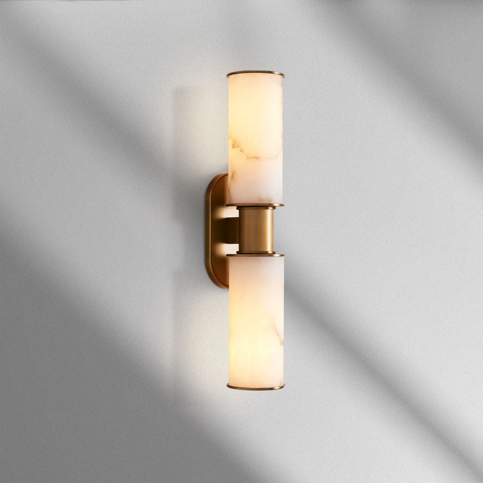Harlin Alabaster 2-Light Wall Sconce