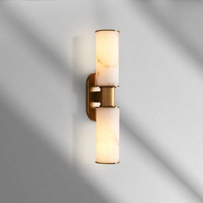 Harlin Alabaster 2-Light Wall Sconce