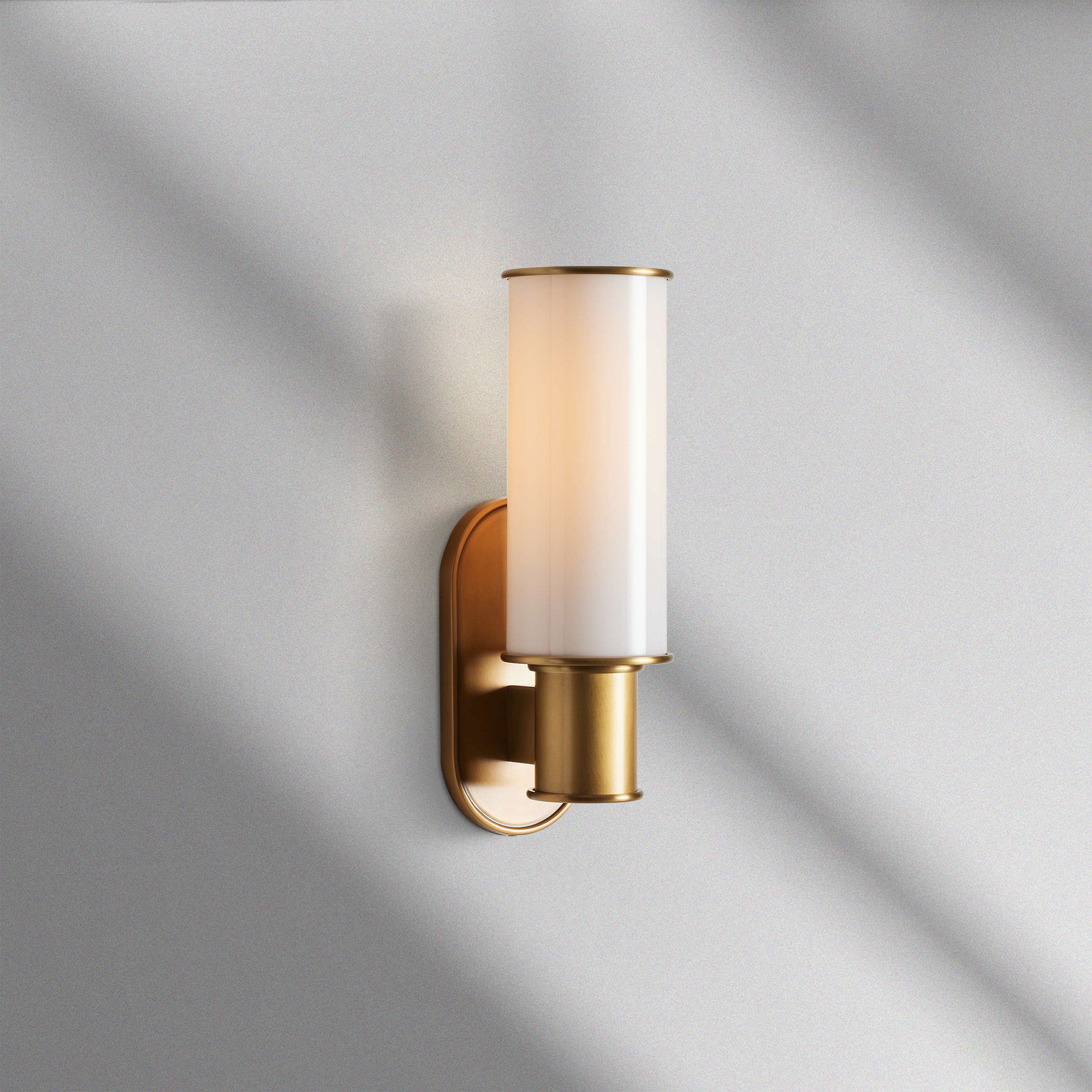 Harlin Modern Milk Glass Wall Sconce
