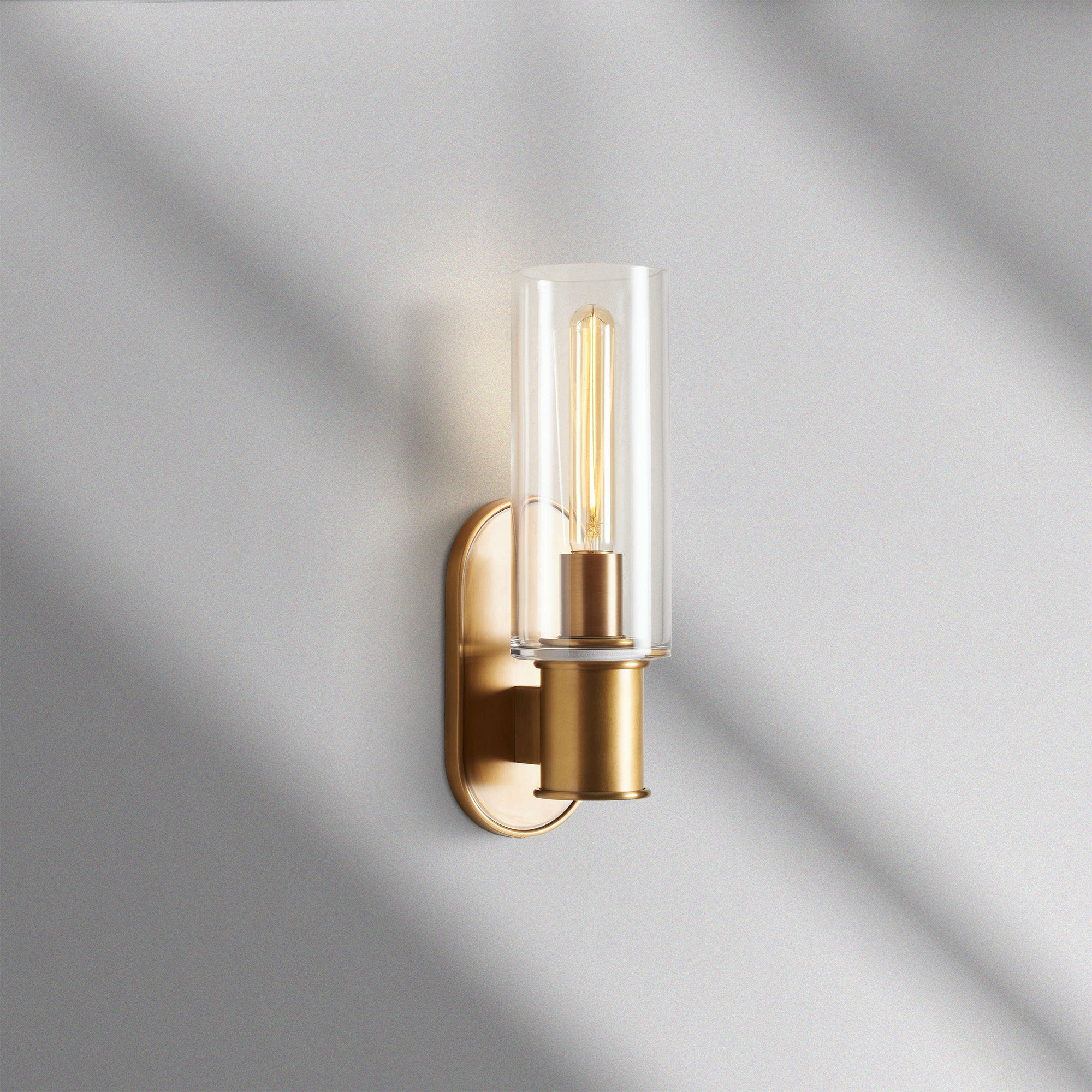 Harlin Clear Glass Wall Sconce