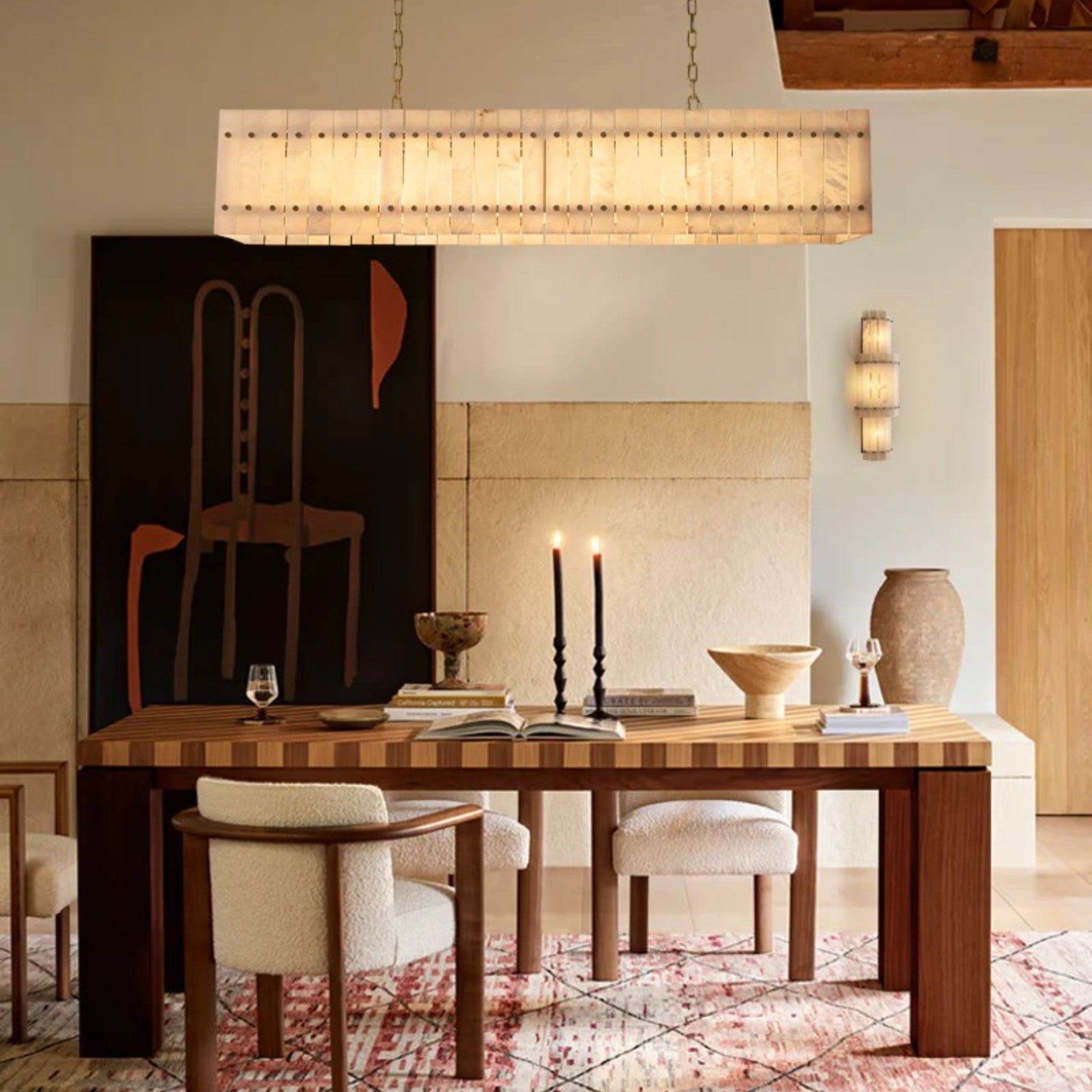 Marino Alabaster Linear Chandelier