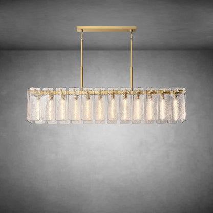Calamette Glass Rectangular Chandelier
