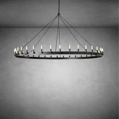 Dania Vintage Filament Round Chandelier