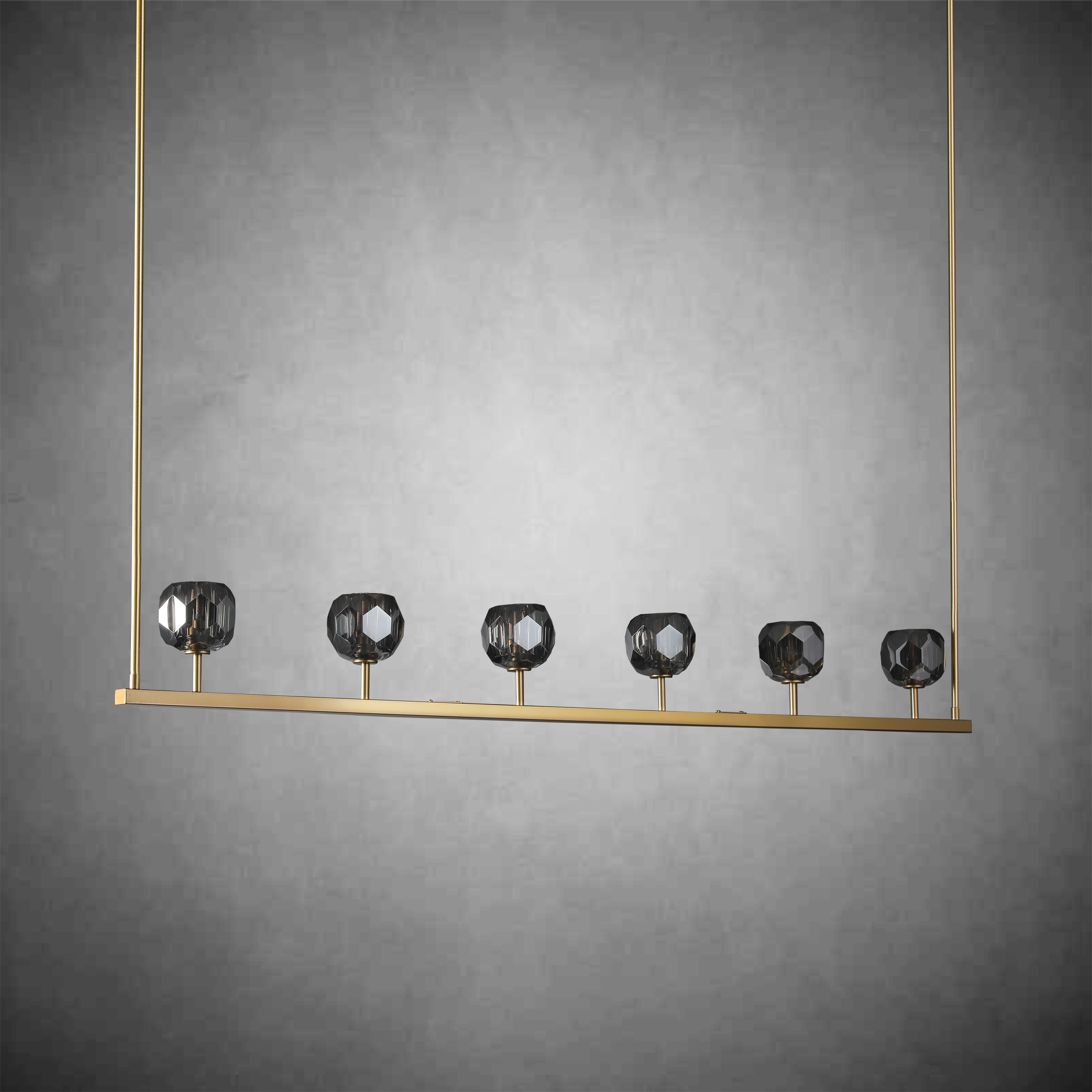 Boulo De Glass Linear Chandelier