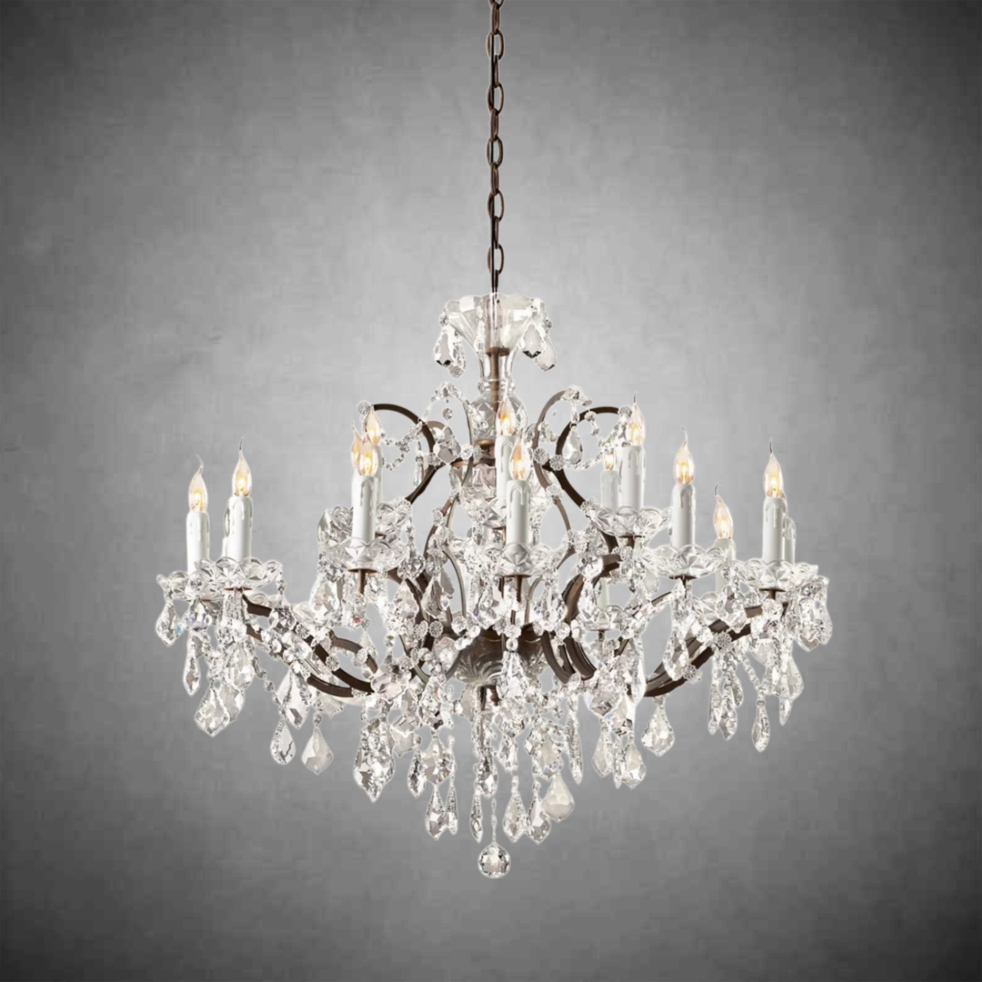 Evan Crystal Round Chandelier