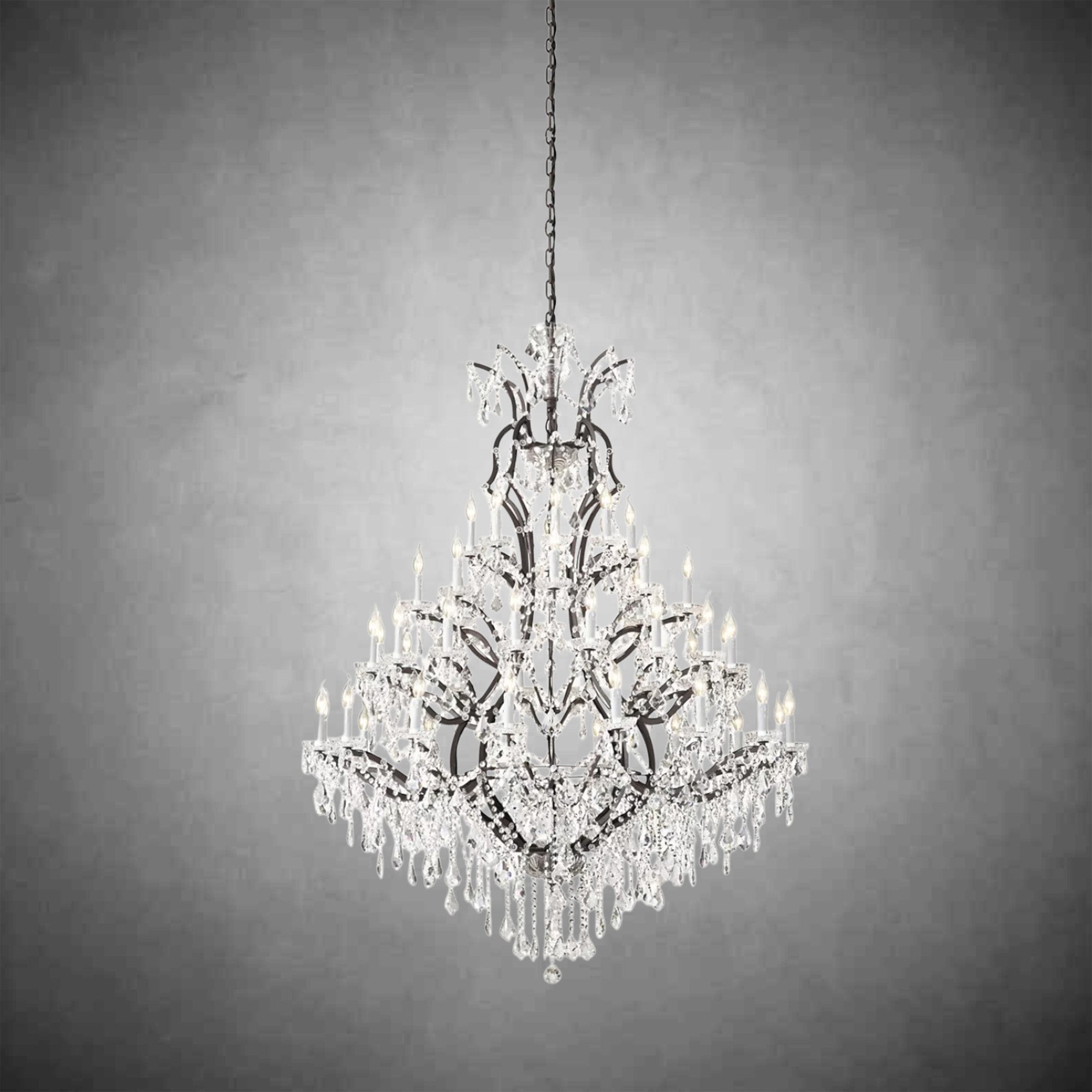 Evan Crystal Round Chandelier