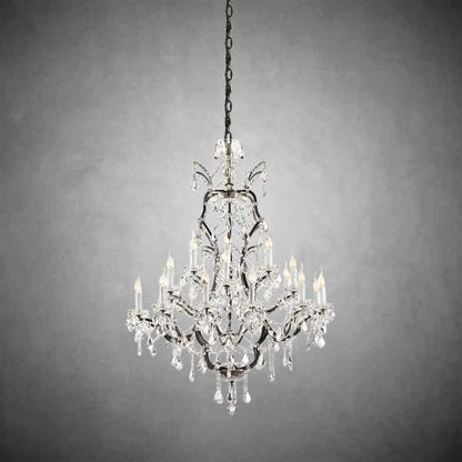 Evan Crystal Round Chandelier