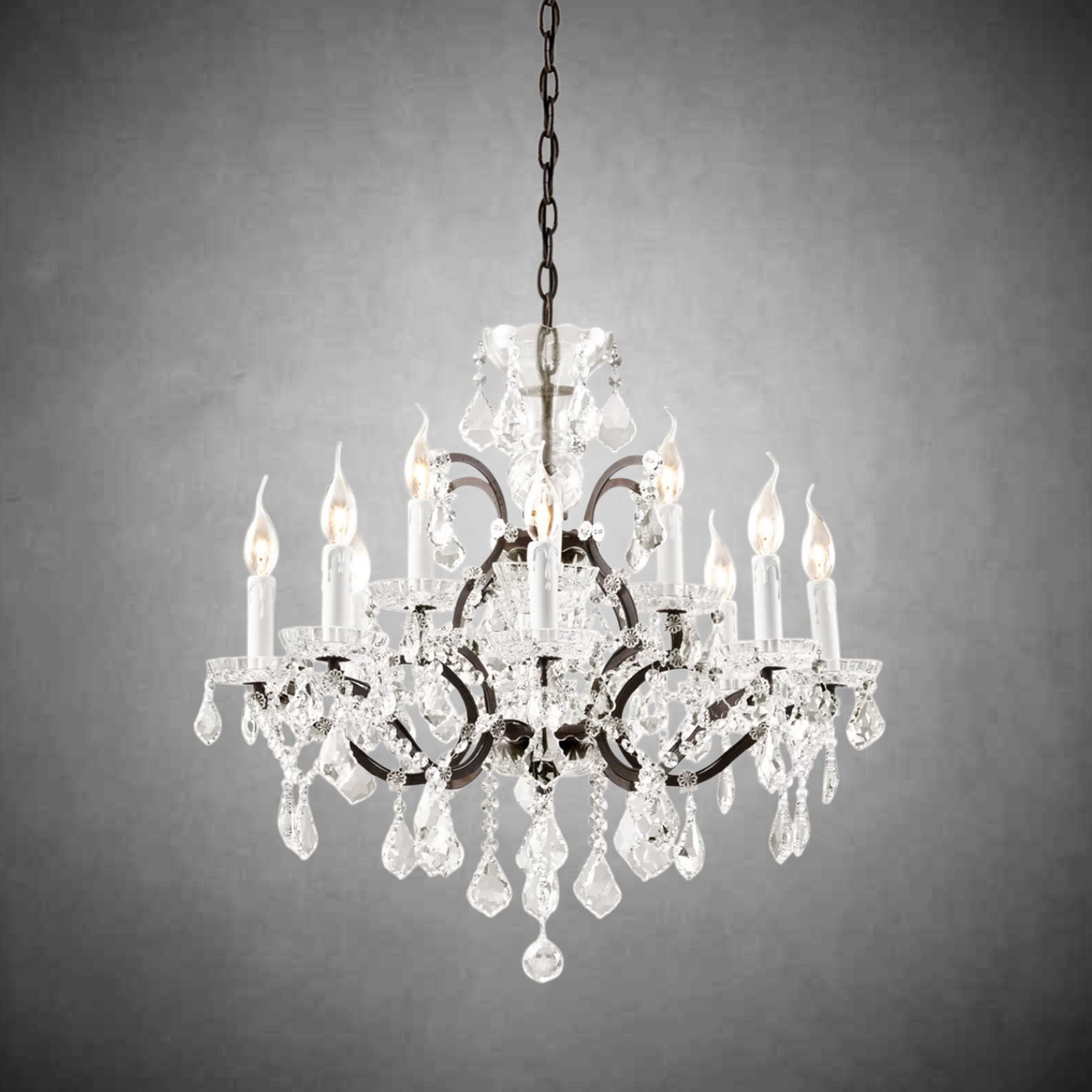 Evan Crystal Round Chandelier
