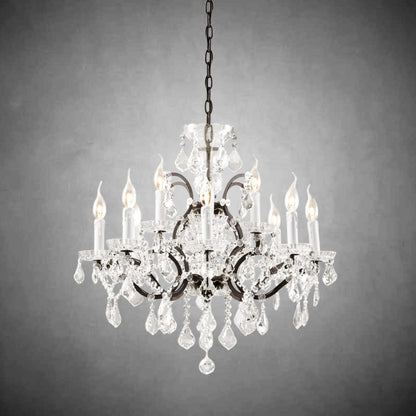 Evan Crystal Round Chandelier
