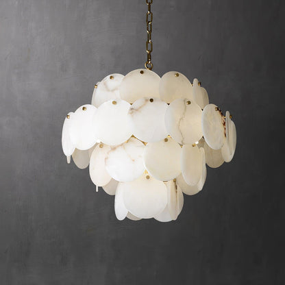 Alabaster Shell Brass Chandelier with 2/3/4/5/6 layer