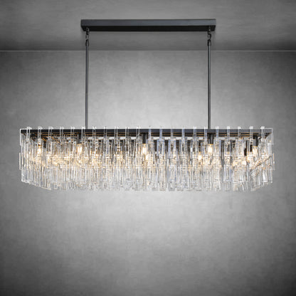 Seraphina  Tiered Rectangular Chandelier