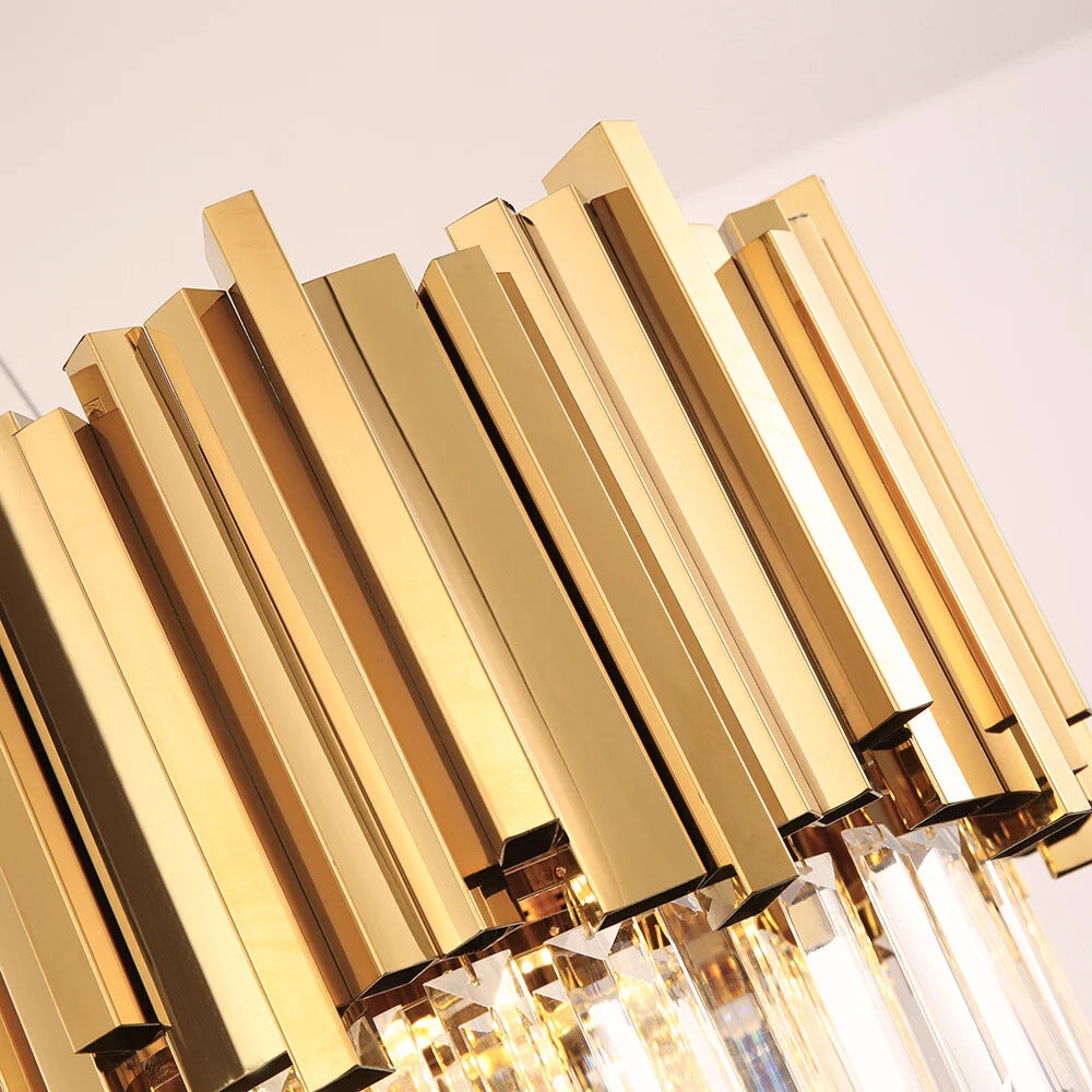 Astra Pendant Light Large Rectangular Chandelier For Dining Room