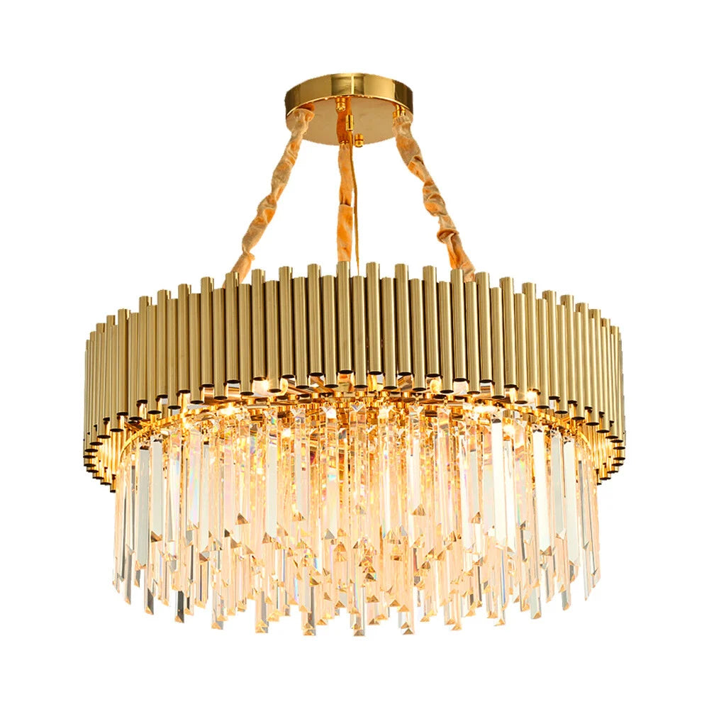 Gleam Gold and Crystal Chandelier