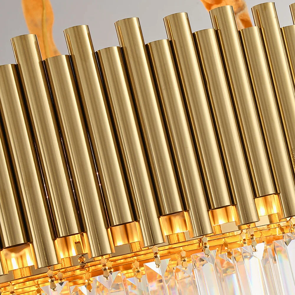 Gleam Gold and Crystal Chandelier