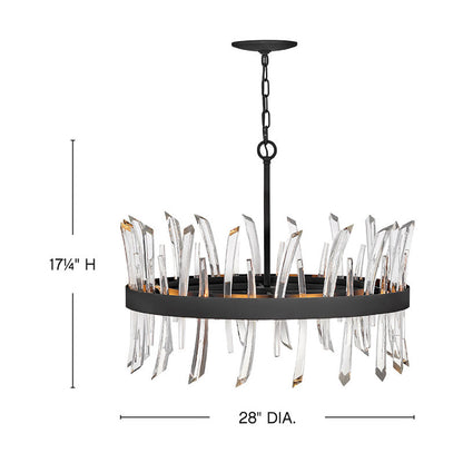 Revel 8 - Light Unique Wagon Wheel Chandelier with Crystal Accents