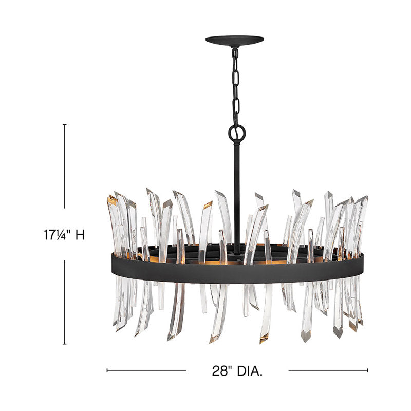 Revel 8 - Light Unique Wagon Wheel Chandelier with Crystal Accents