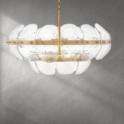 Lillia 9 - Light Steel Dimmable Chandelier