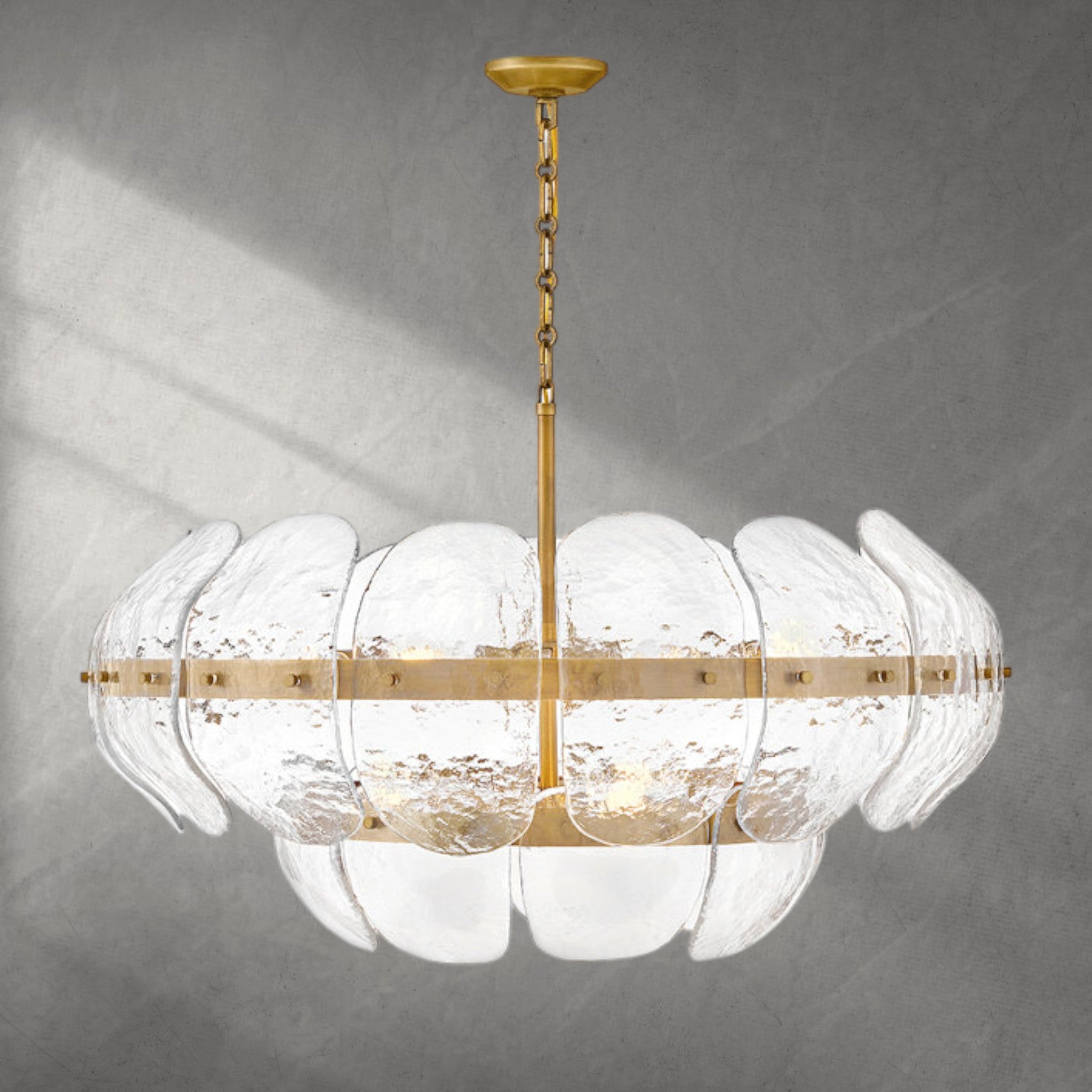 Lillia 9 - Light Steel Dimmable Chandelier