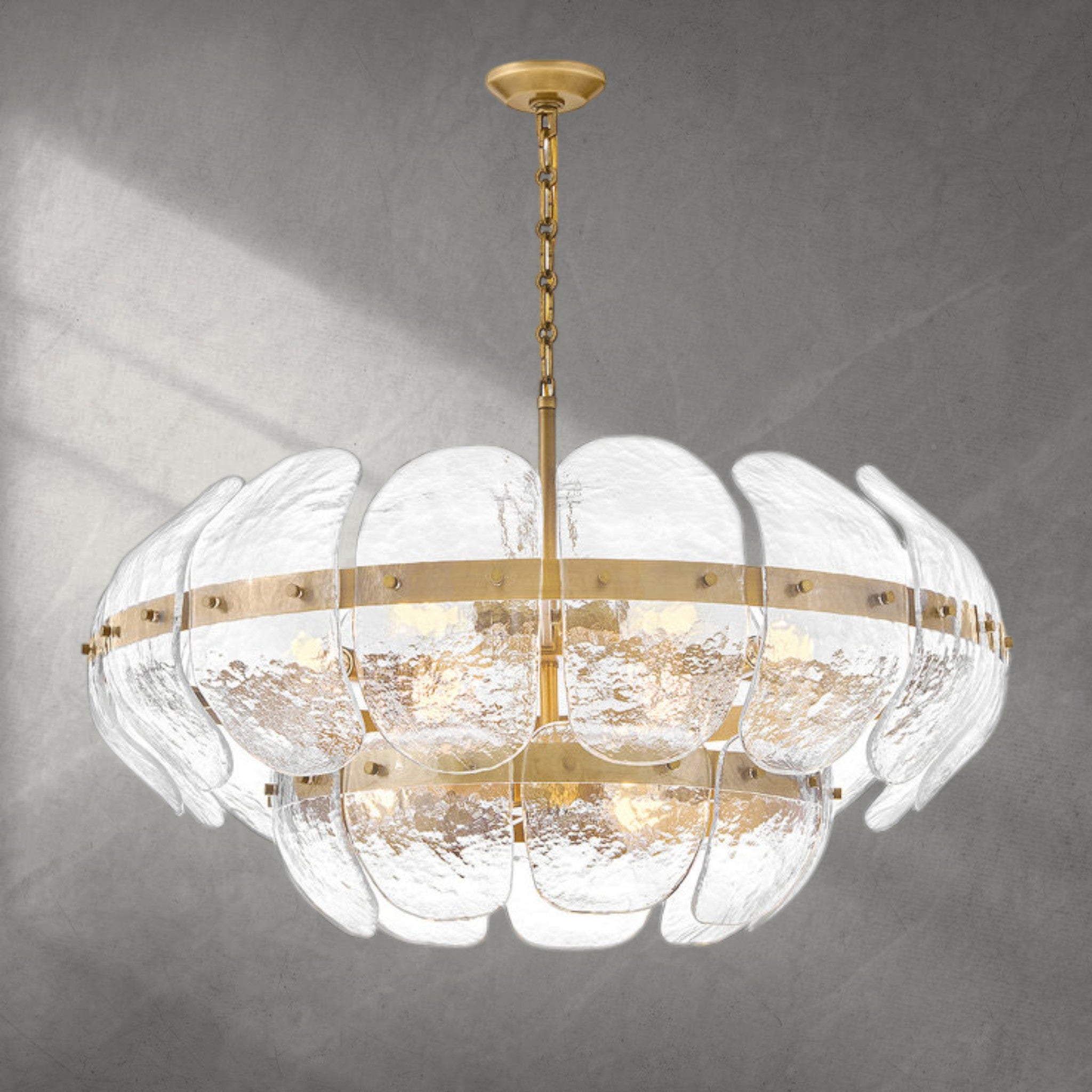 Lillia 9 - Light Steel Dimmable Chandelier