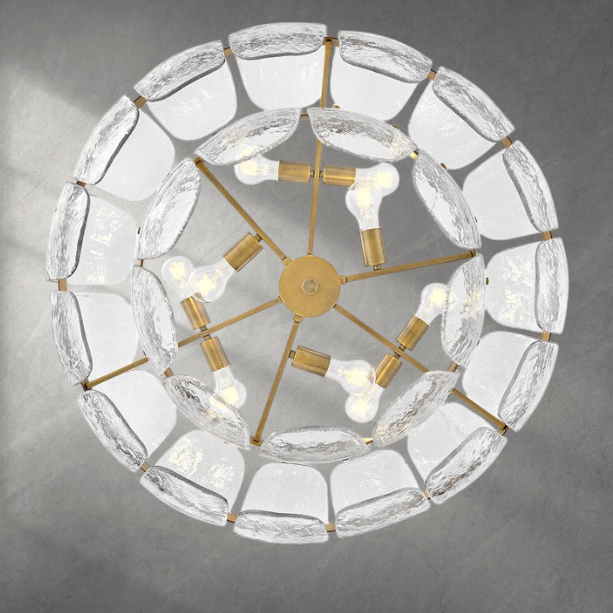 Lillia 9 - Light Steel Dimmable Chandelier