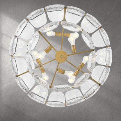 Lillia 9 - Light Steel Dimmable Chandelier