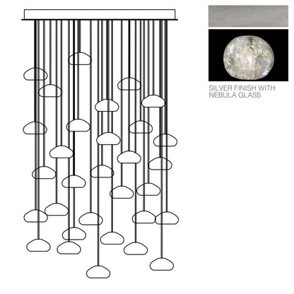 Natural Inspirations 30 Crystal ball Chandeliers