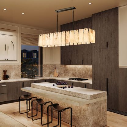 Calamette Onyx Rectangular Chandelier