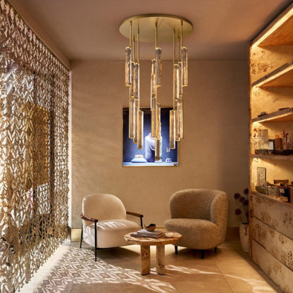 Audubom Crystal Round Chandelier