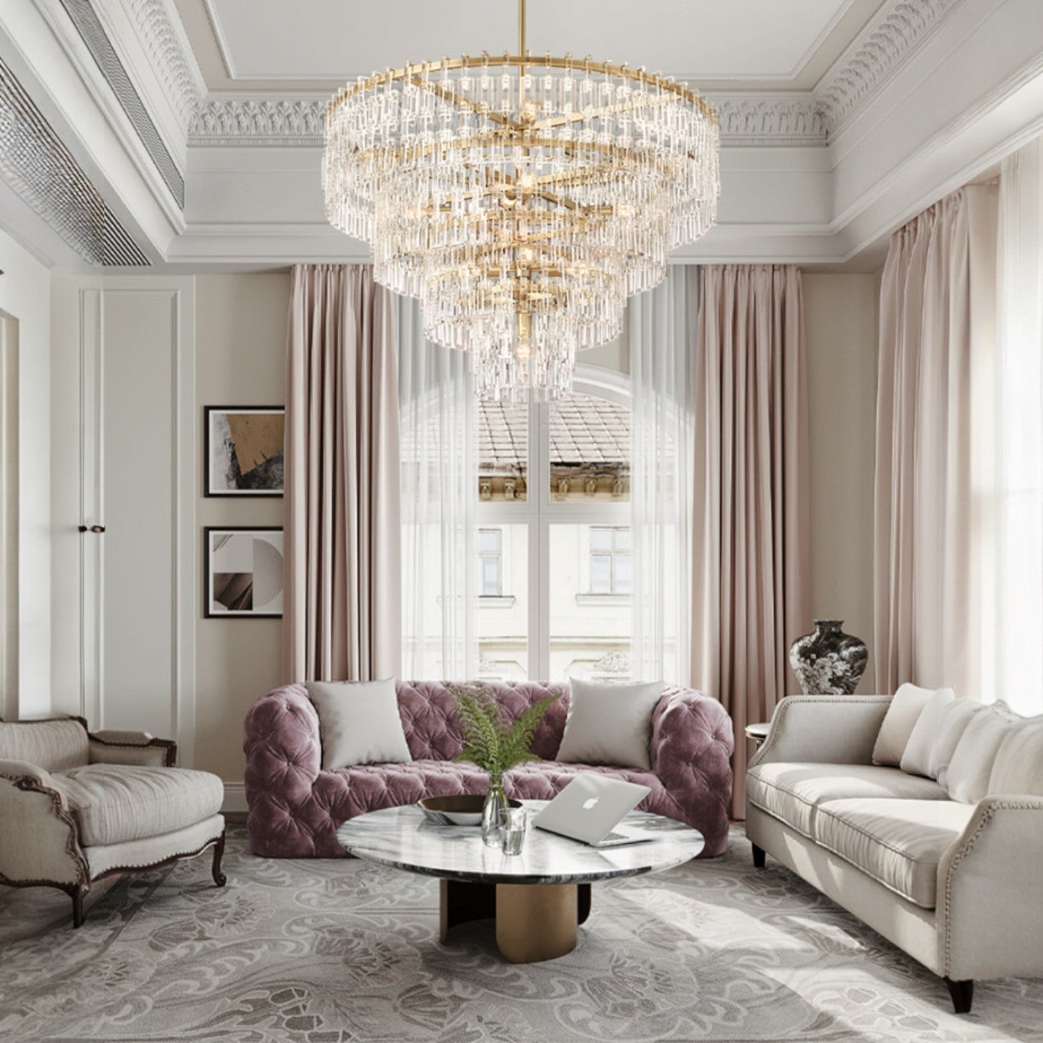 Seraphina Tiered Round Chandelier