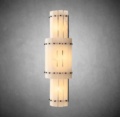 Marino Alabaster Grand Round Sconce