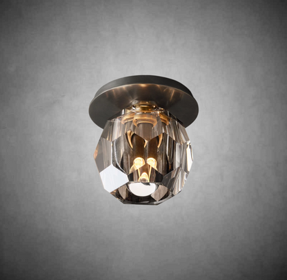 Boulo De Cristal Glass Petite Flushmount