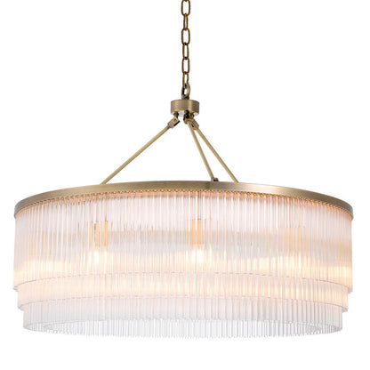 Hector 10-Light Chandelier: Grand Gold Finish, Crystal Accents for Elegant Homes