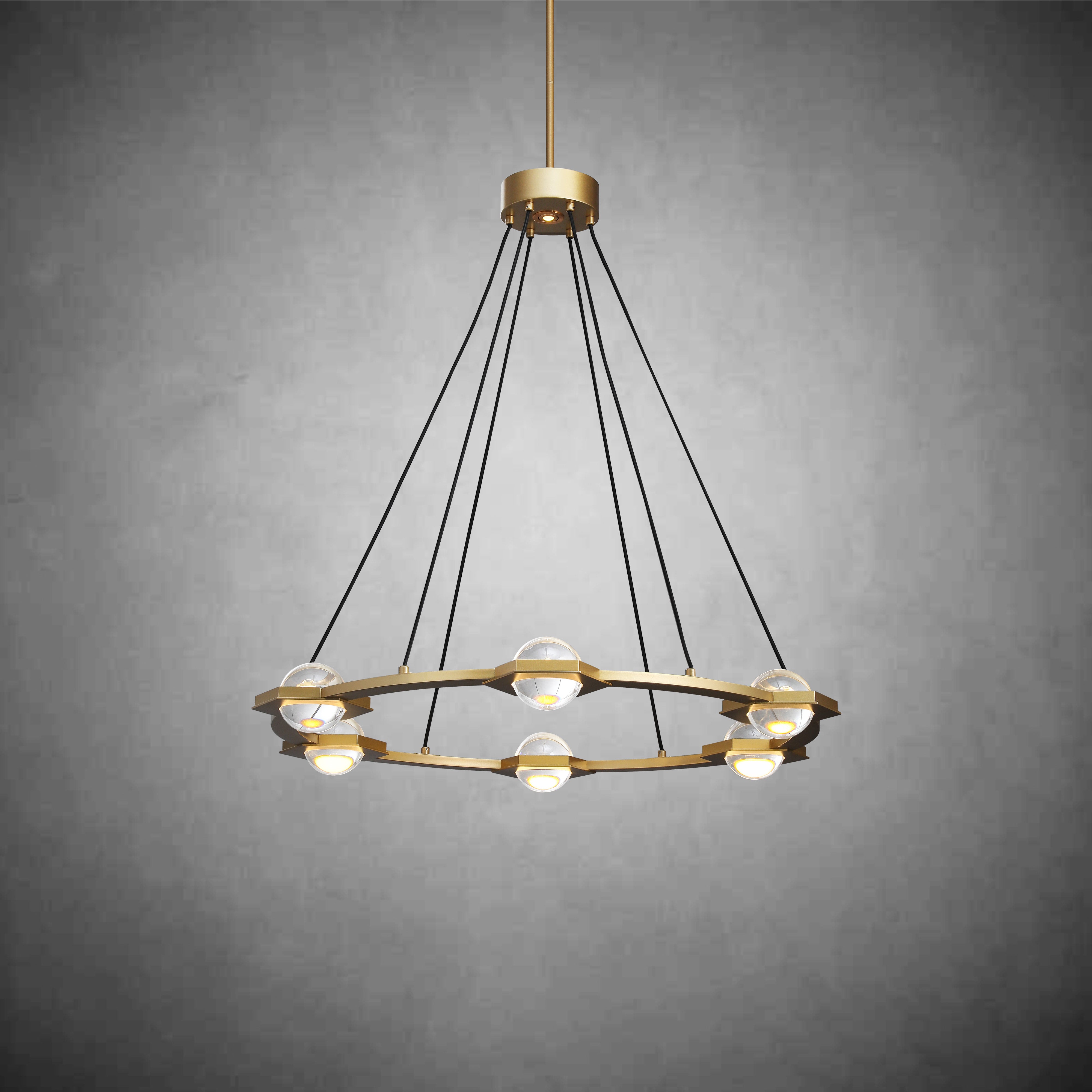 Planet Round Chandelier