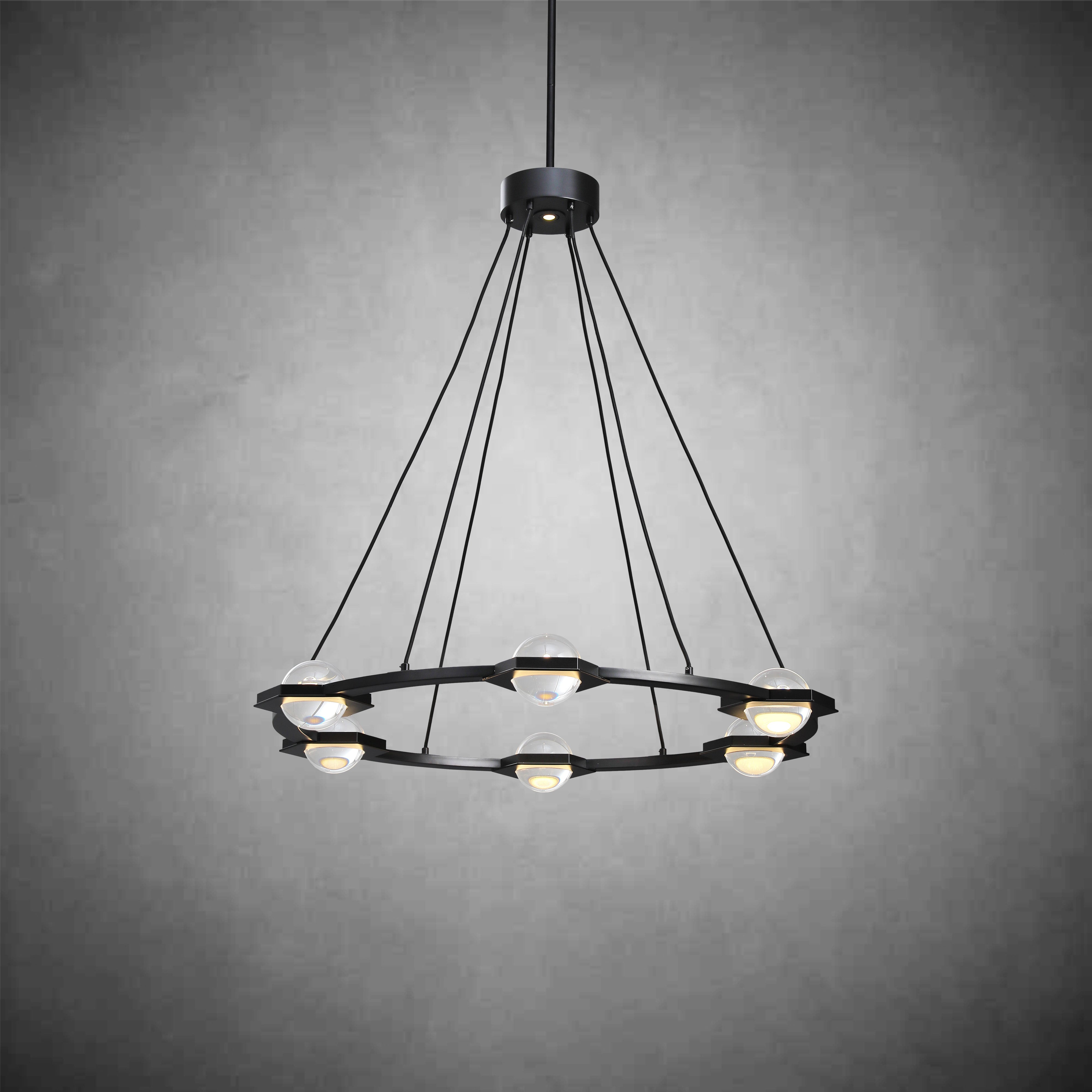 Planet Round Chandelier