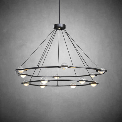 Planet 2-Tier Round Chandelier