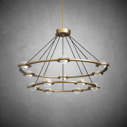 Planet 2-Tier Round Chandelier